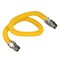 Flextron Gas Line Hose 5/8'' O.D.x72'' Len 3/4" FIPx1/2" MIP Fittings Yellow Coated Stainless Steel Flexible FTGC-YC12-72Q - alternate 1